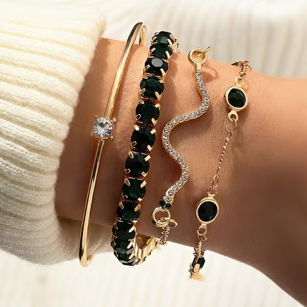 Set de Pulseras de Oro