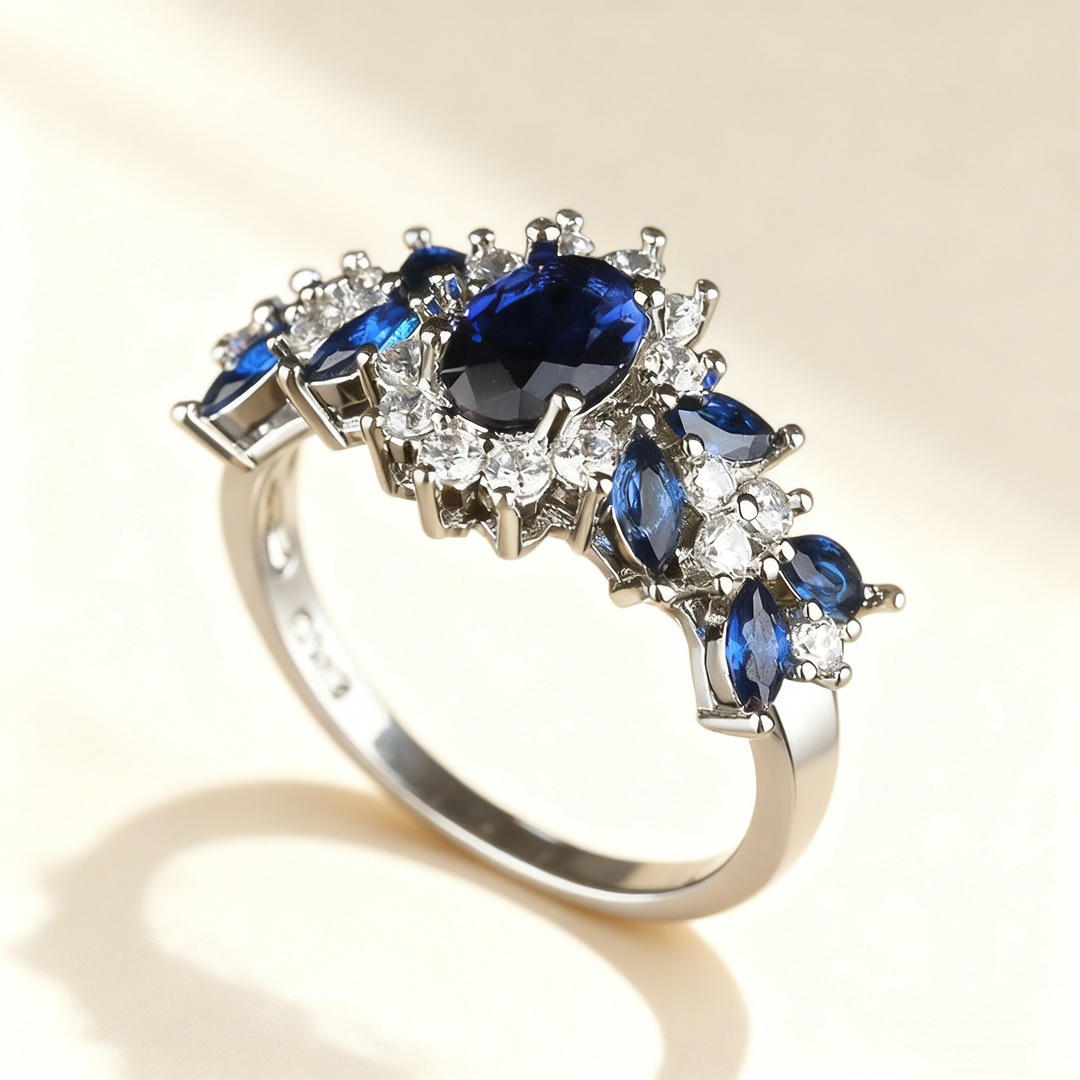 Anillo Hoja Azul