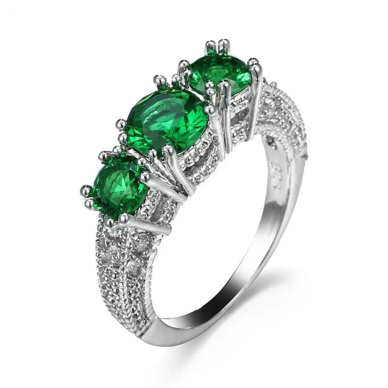 Anillo Verde Esmeralda