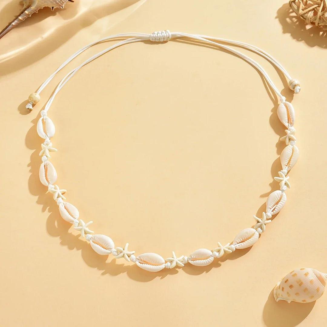 Collar Trenzado Ajustable con Acabado Oceánico