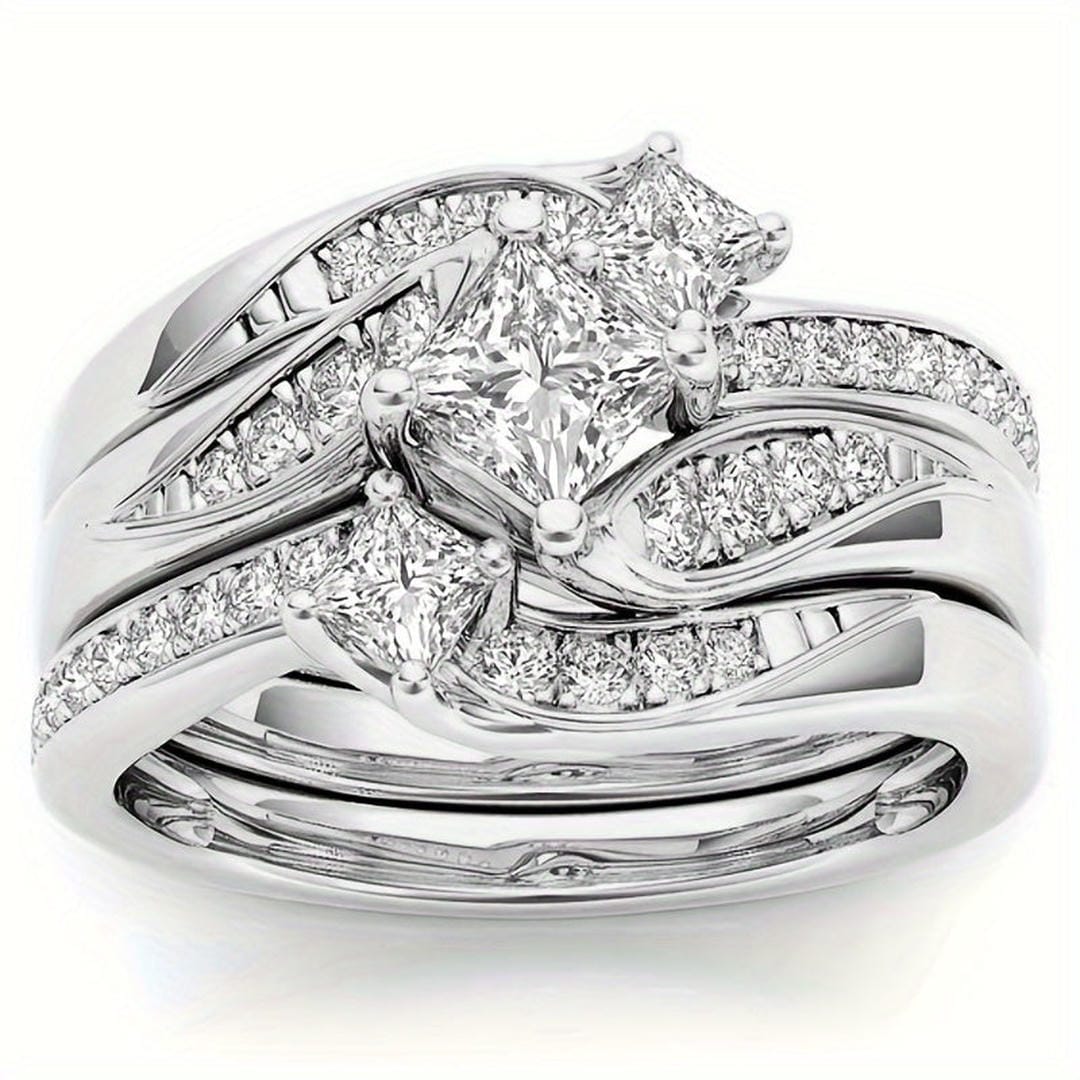 Conjunto Anillos Racimo Princesa