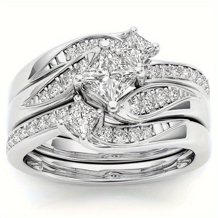 Conjunto Anillos Racimo Princesa