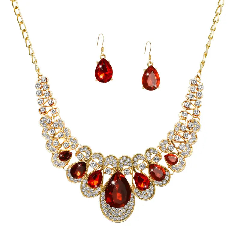 Set de joyas Maevina Crimselle Oro