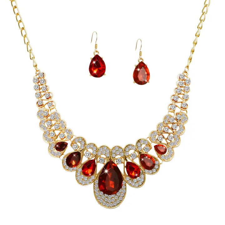 Set de joyas Maevina Crimselle Oro