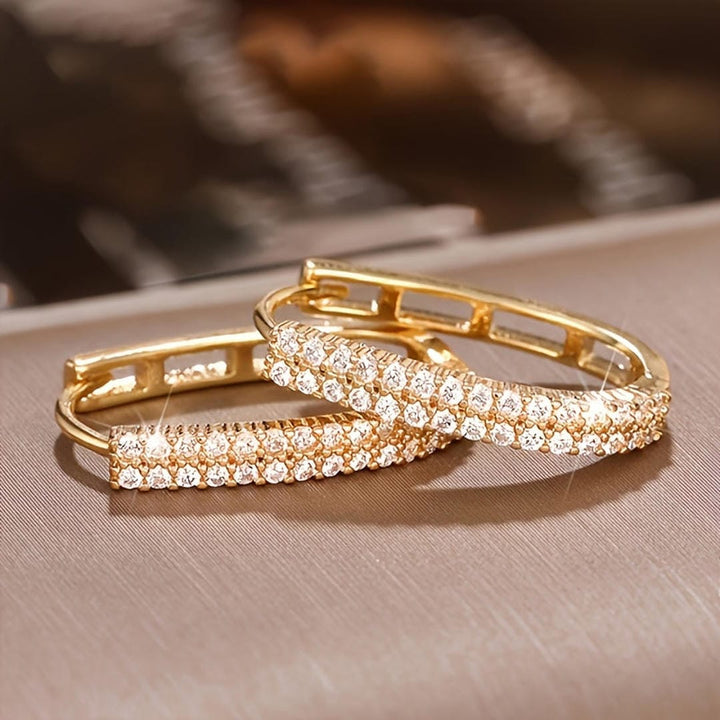 Pendientes Circulares Elegantes con Circonitas