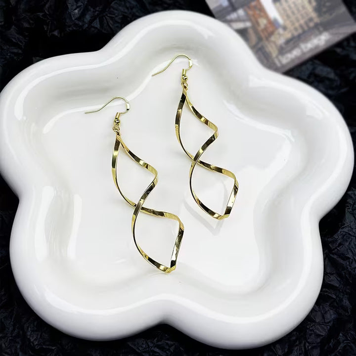 Pendientes Espiral Colgantes