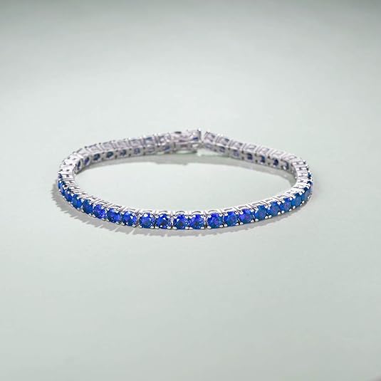 Pulsera de tenis de zafiro Oro