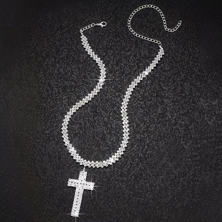 Collar de múltiples capas con diamantina