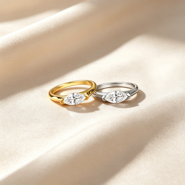 Anillo Solitario Marquesa