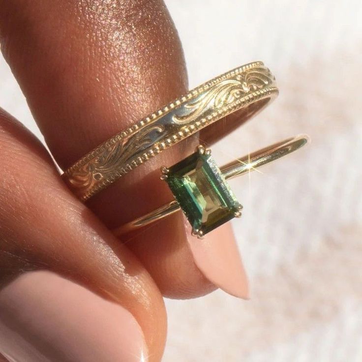 Conjunto Vintage Verde de Oro