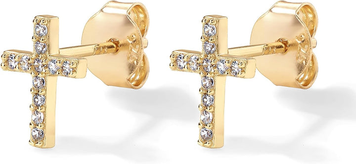 Pendientes Cruz Brillantes
