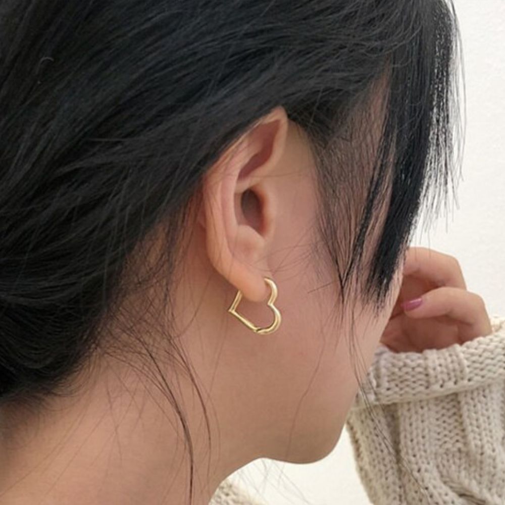 Aros Corazón Minimalistas