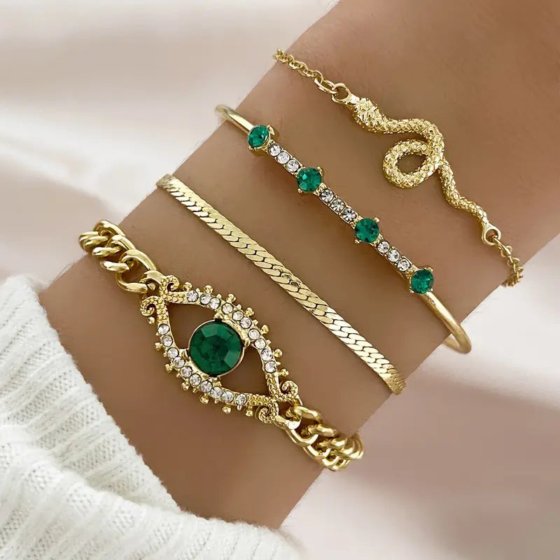Set de pulseras Serpina Veyra Oro