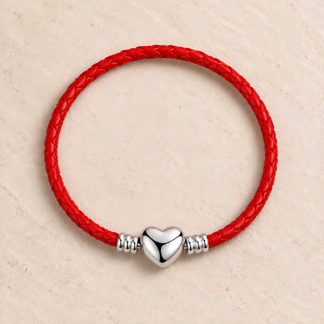 Pulsera Corazón Oro Blanco