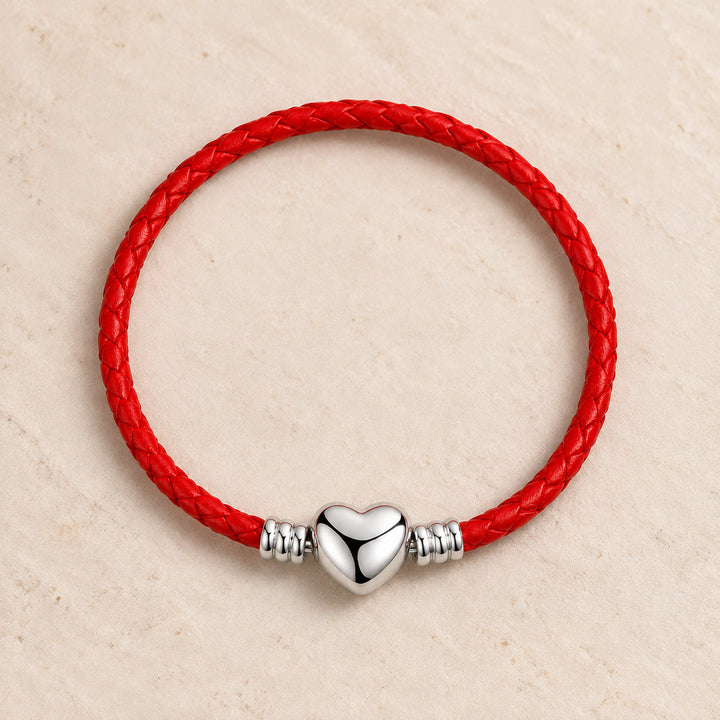 Pulsera Corazón Oro Blanco