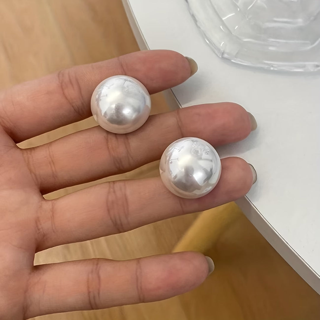 Pendientes de Perno con Perla