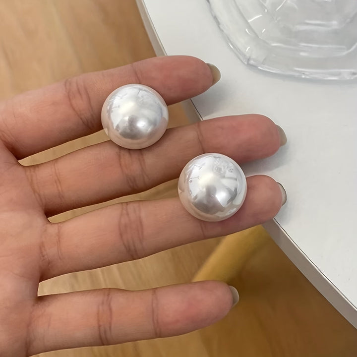 Pendientes de Perno con Perla