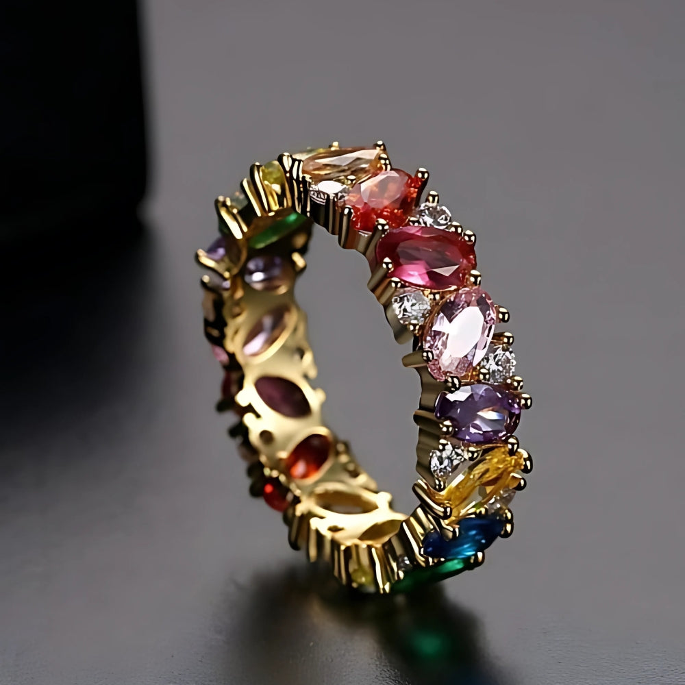 Anillo Multicolor Brillante