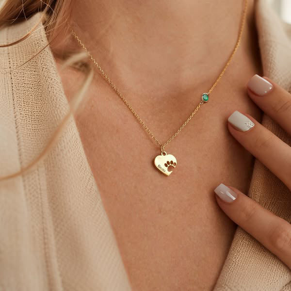 Collar personalizado con múltiples corazones