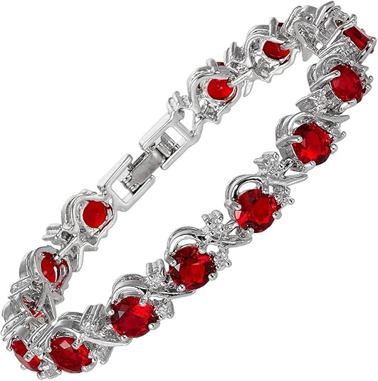 Pulsera de tenis Ruby Vine Oro