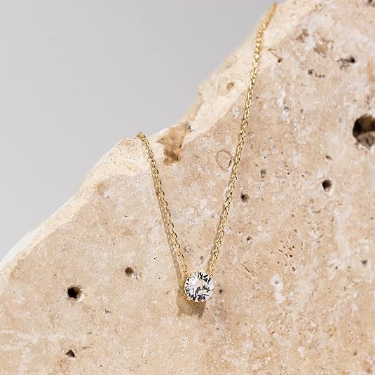 Collar Solitario Brillante