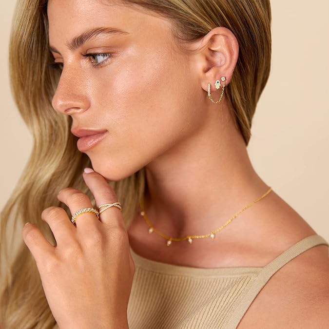 Pendientes Cadena Doble