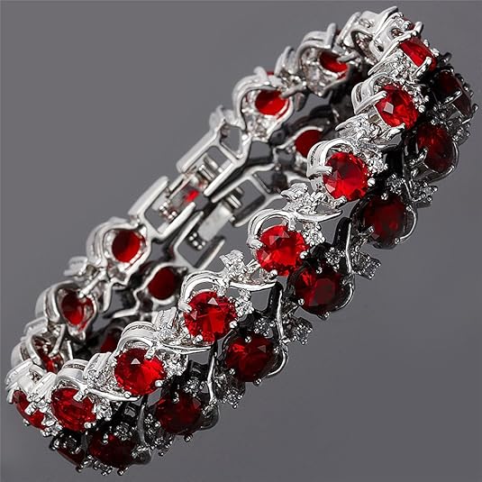 Pulsera de tenis Ruby Vine Oro