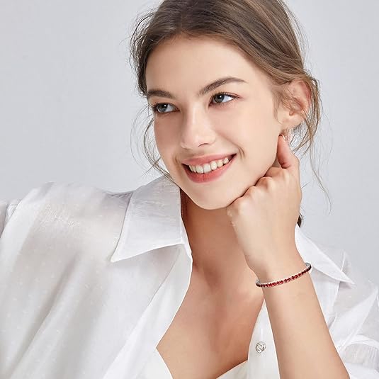 Pulsera de tenis de rubí Oro