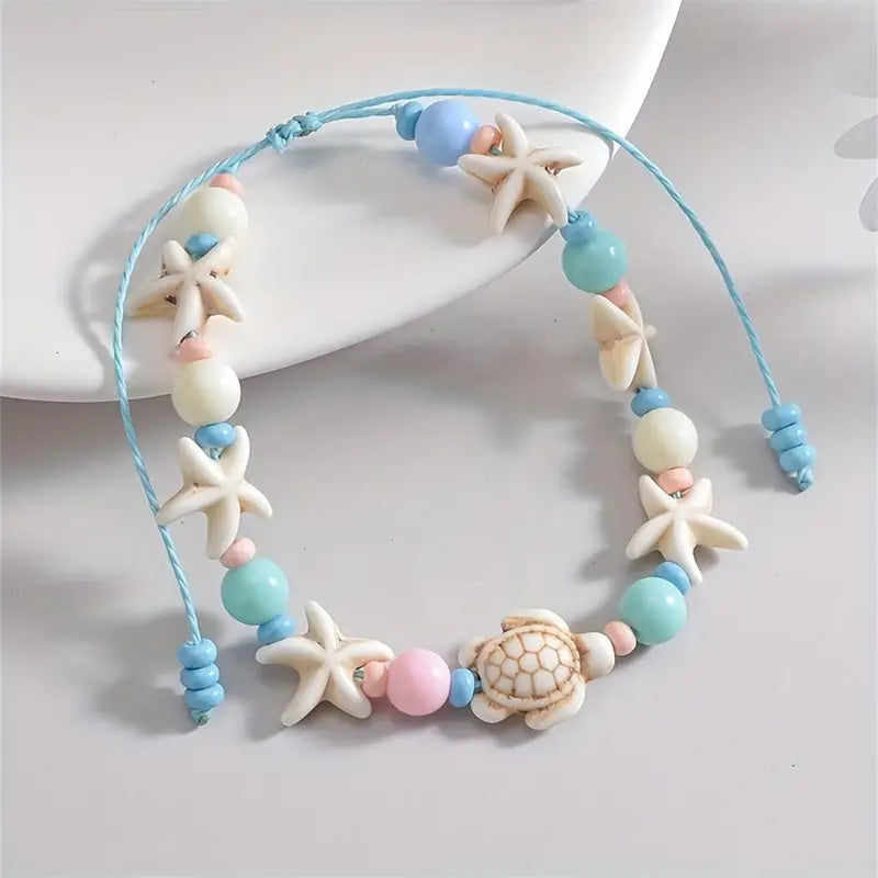 Tobillera Oceano Infinito con Cuerda