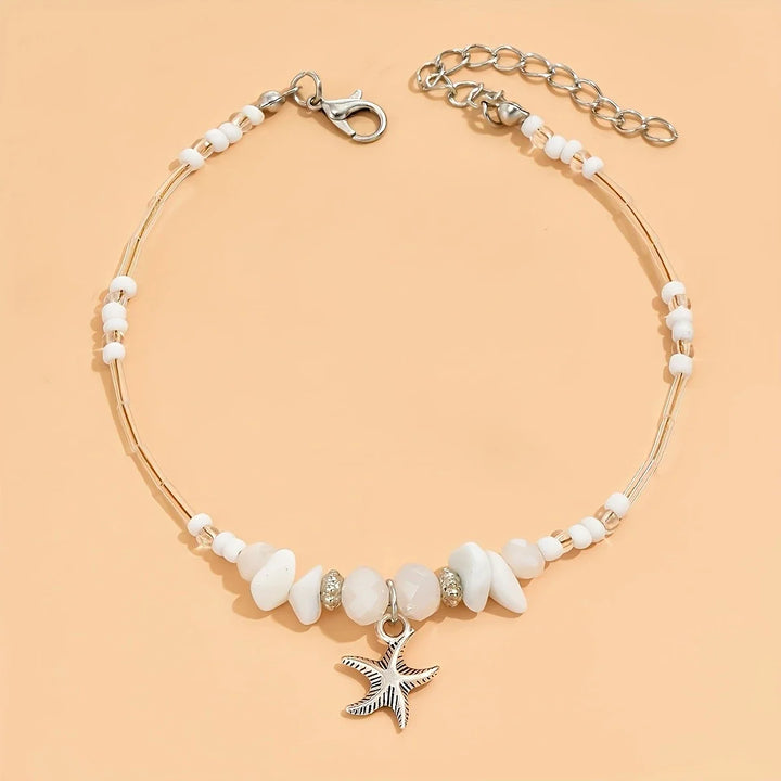Tobillera Irregular Estrella de Plata Bohemia