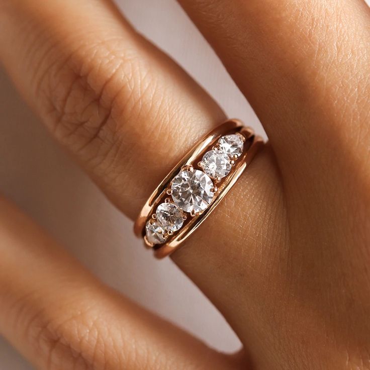 Anillo Vintage Brillante de Oro