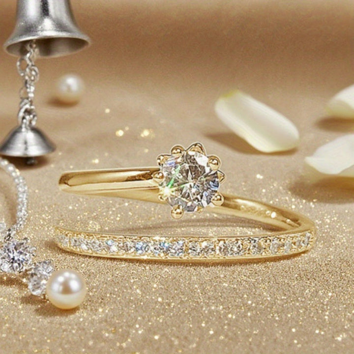Anillo Resplandor con Circonitas