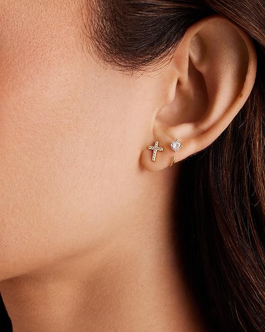 Pendientes Cruz Brillantes