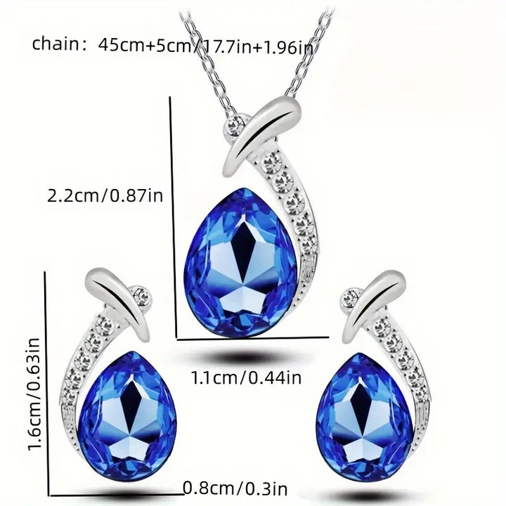 Set de joyas clásica elegancia sirena