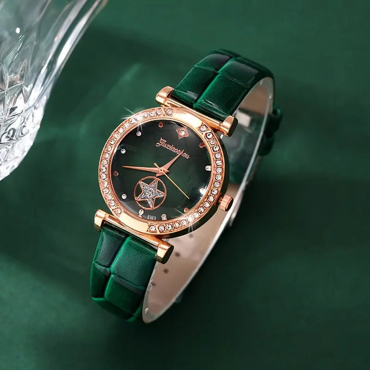 Set de joyas Verdantra Timecourt Oro