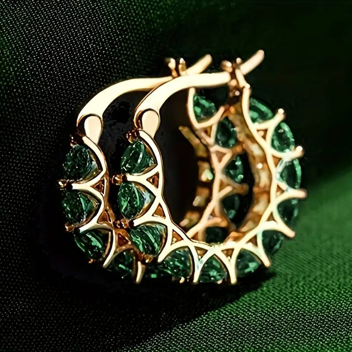 Pendientes tipo chandelier Elena Marlowe Oro