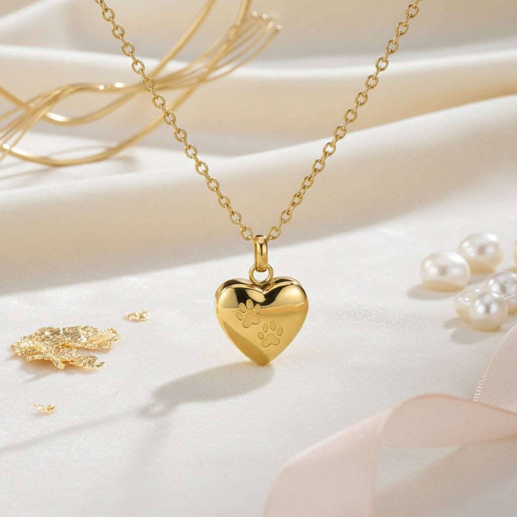 Colgante Corazón con Cenizas de tu Mascota