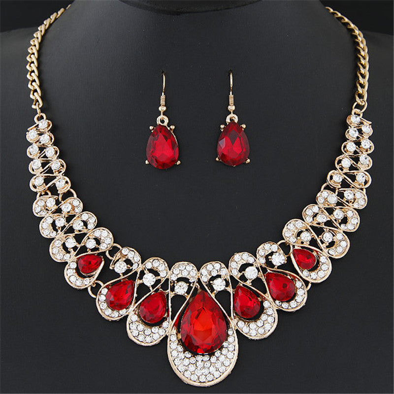 Set de joyas Maevina Crimselle Oro
