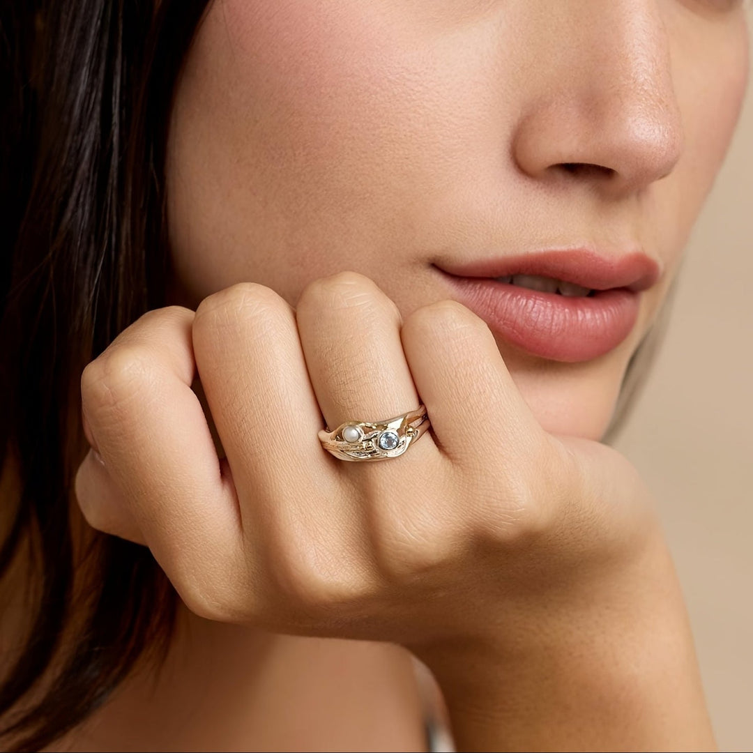 Anillo Circonitas Minimalista