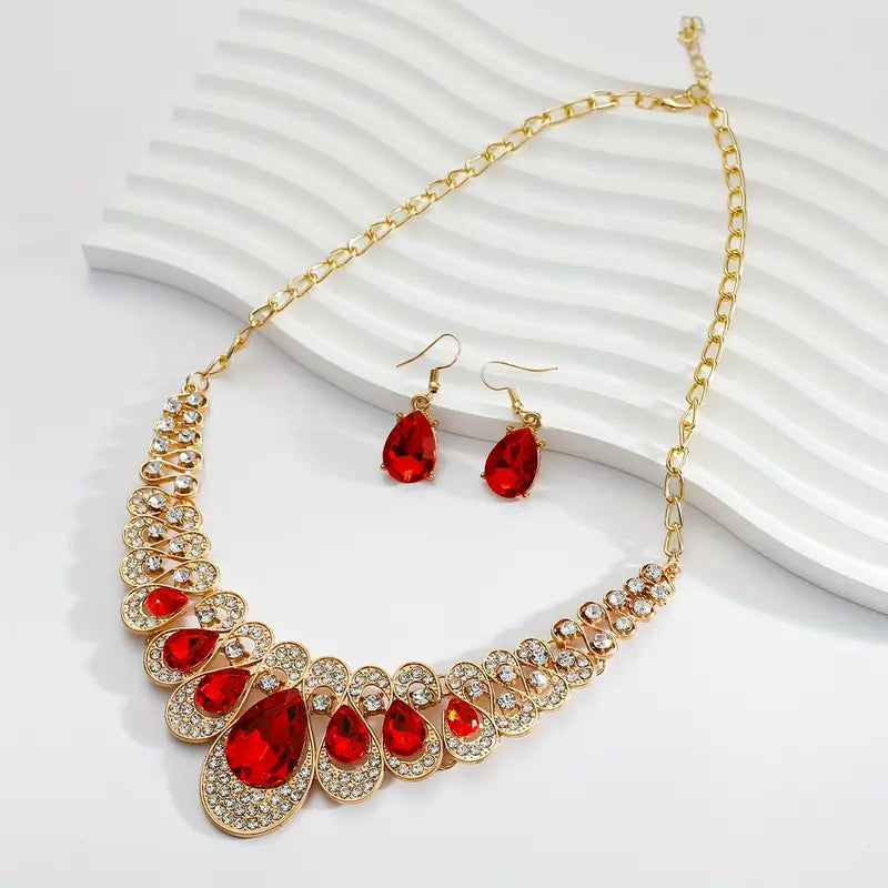 Set de joyas Maevina Crimselle Oro