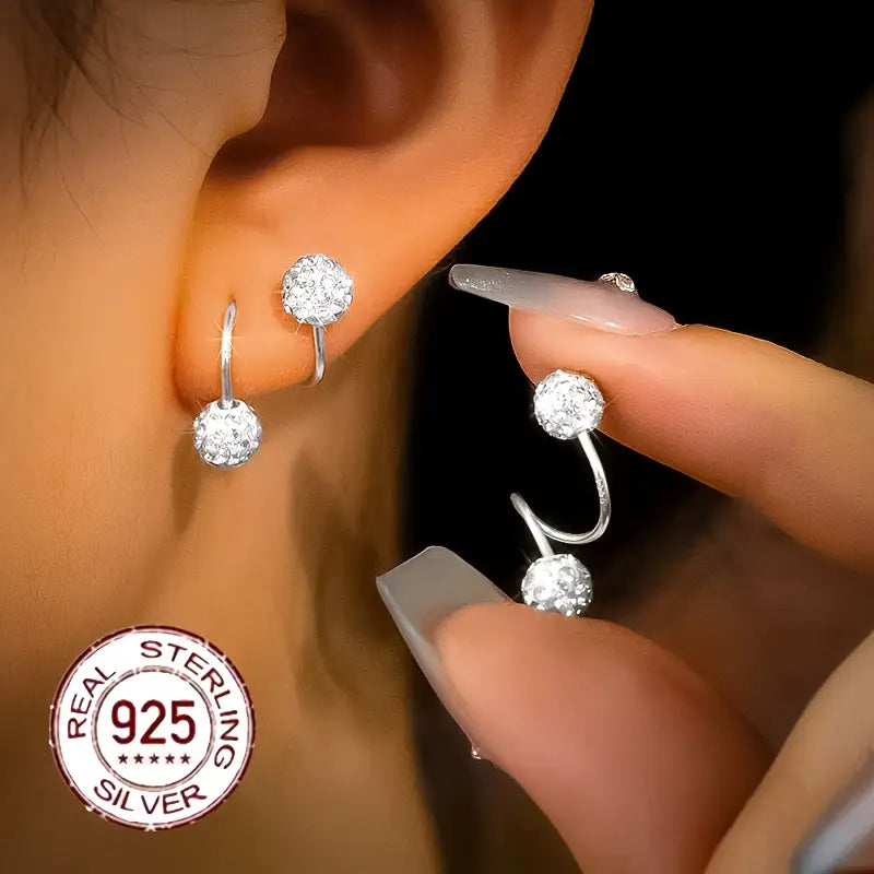 Pendientes Espirales de Doble Cabeza Súper
