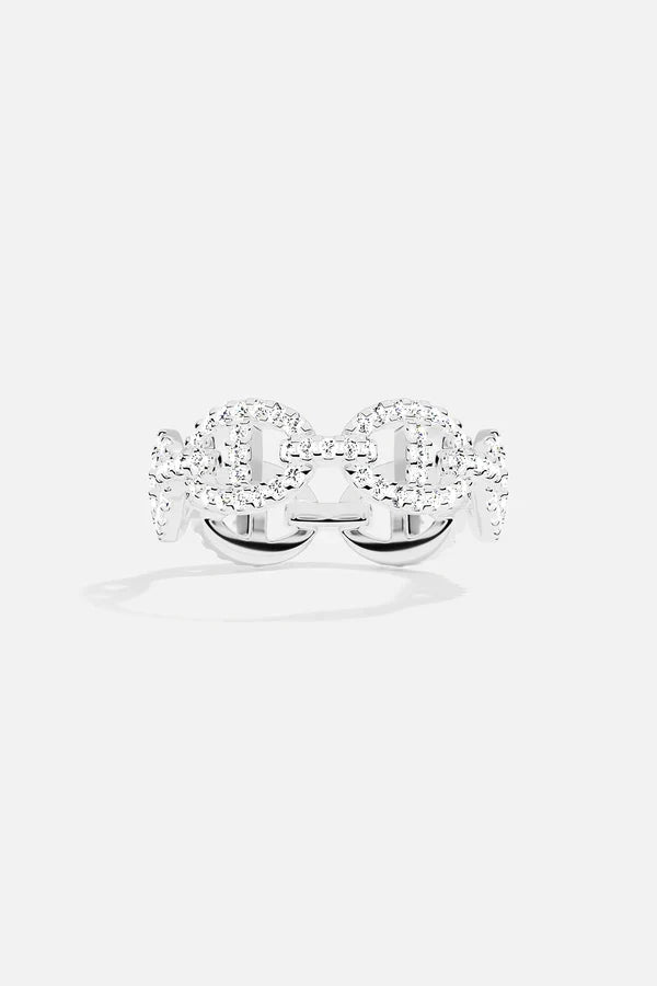 Anillo Eslabón Brillante