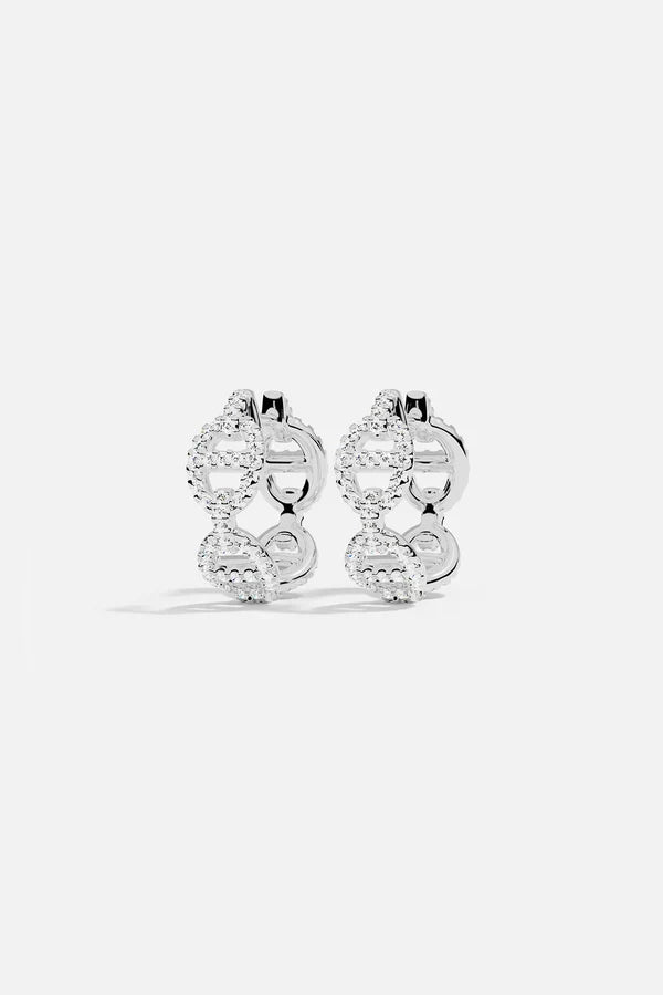 Pendientes Mini Botón Brillante