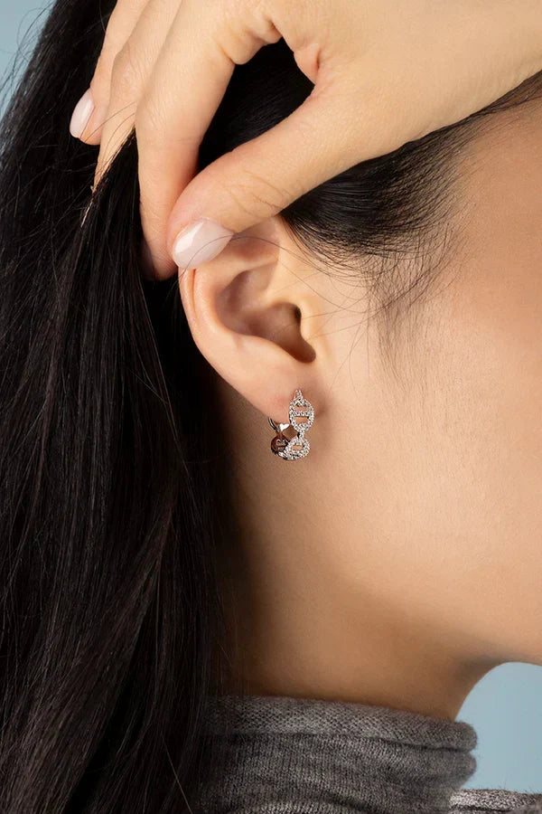 Pendientes Mini Botón Brillante