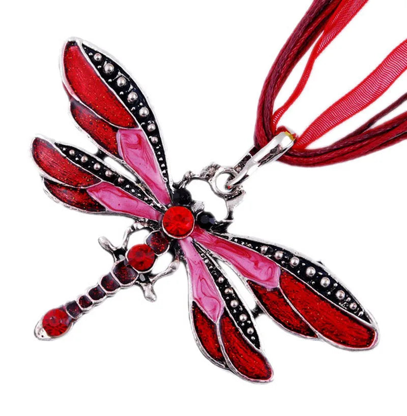 Collar Libélula de Cristal