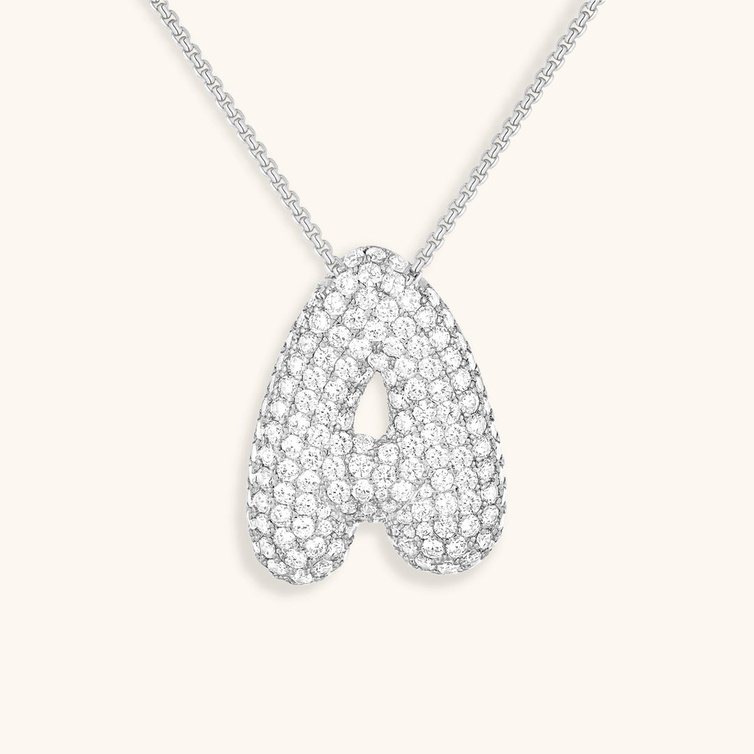 Collar de inicial con burbujas Hailey