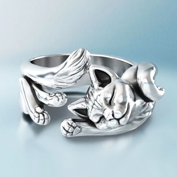 Anillo Vintage de Gato