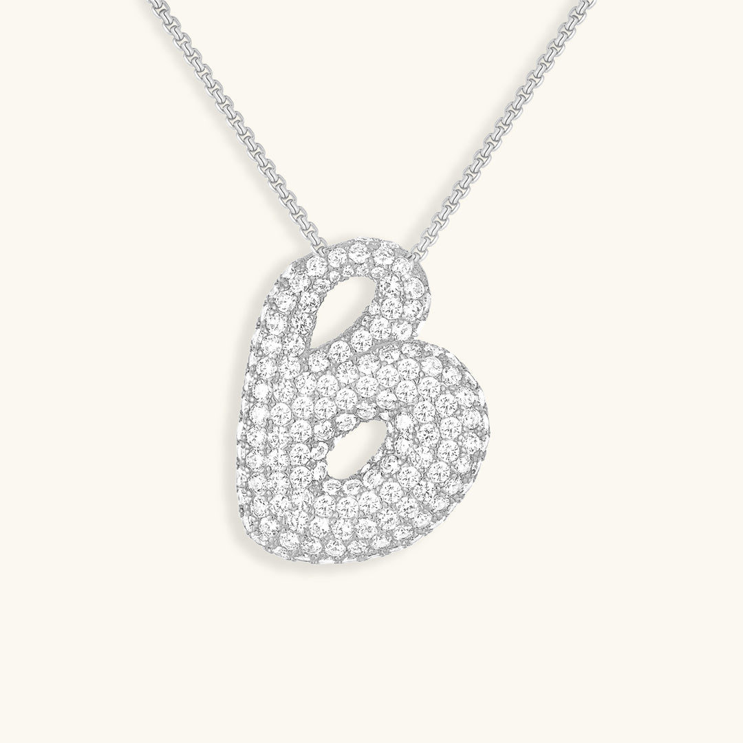 Collar de inicial con burbujas Hailey