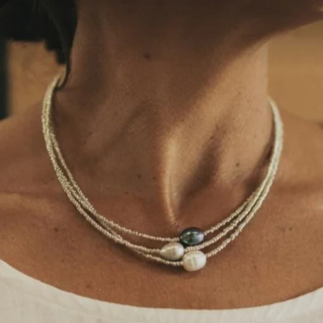 Collar Clásico con Perla