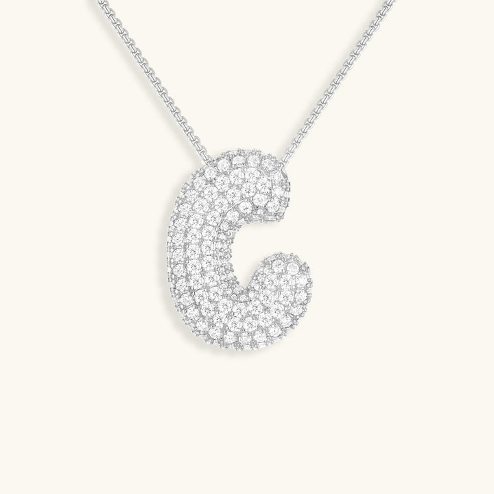 Collar de inicial con burbujas Hailey
